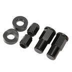 Rim Lock Nuts Spacer Kit for Universal Motorcycle (All Years) - Black Aluminum