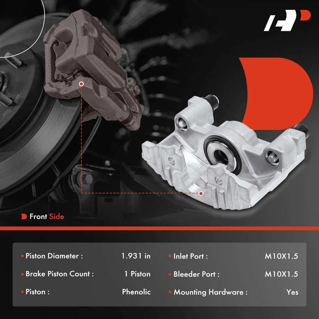 Front Brake Calipers for Pontiac Fiero 1984–1987