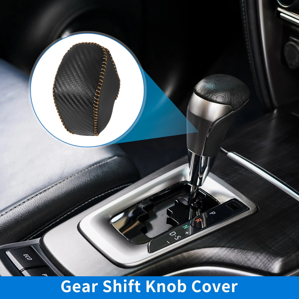 Gear Shift Knob Cover for Toyota RAV4 (2019–2024) Carbon Fiber Pattern