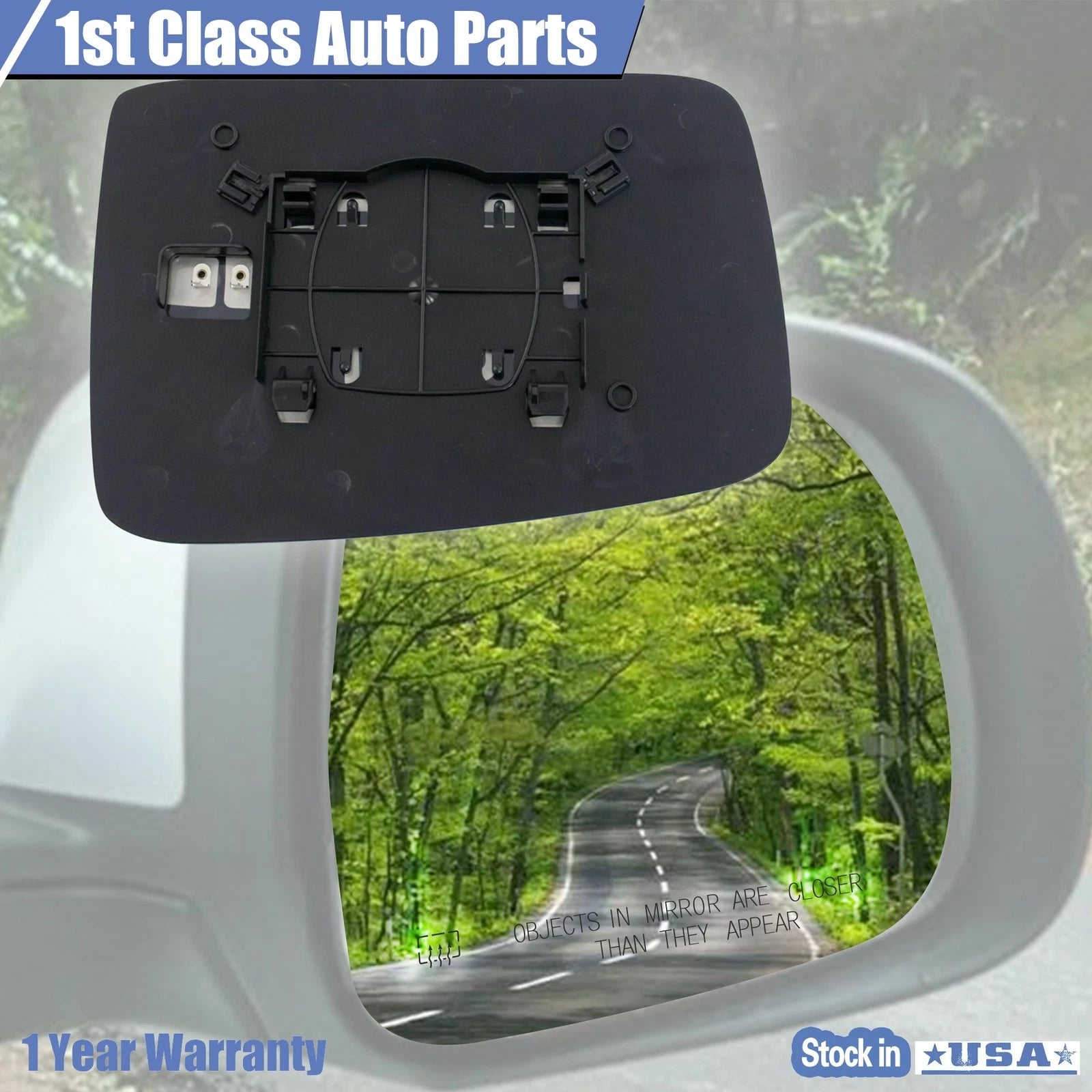 Power Heated Right Exterior Mirror Glass for Dodge Ram 1500 2500