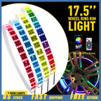 Set of 4 Multi-color RGB LED Wheel Rings for Car Truck