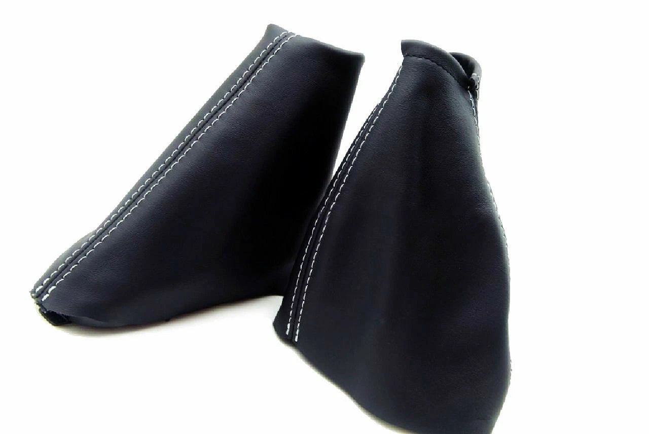 Set of 2 Manual & E Brake Boots for Ford Focus (2000–2007) Gray Stitch