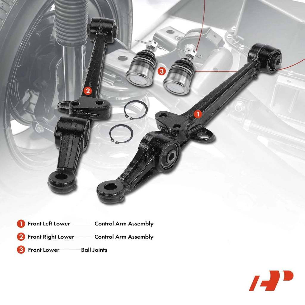 Set of 4 Front Lower Control Arms for Honda Accord (1994–1997) Odyssey (1995–1998)