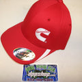Cummins Fitted Flex Fit Hat Cap Red White S/M