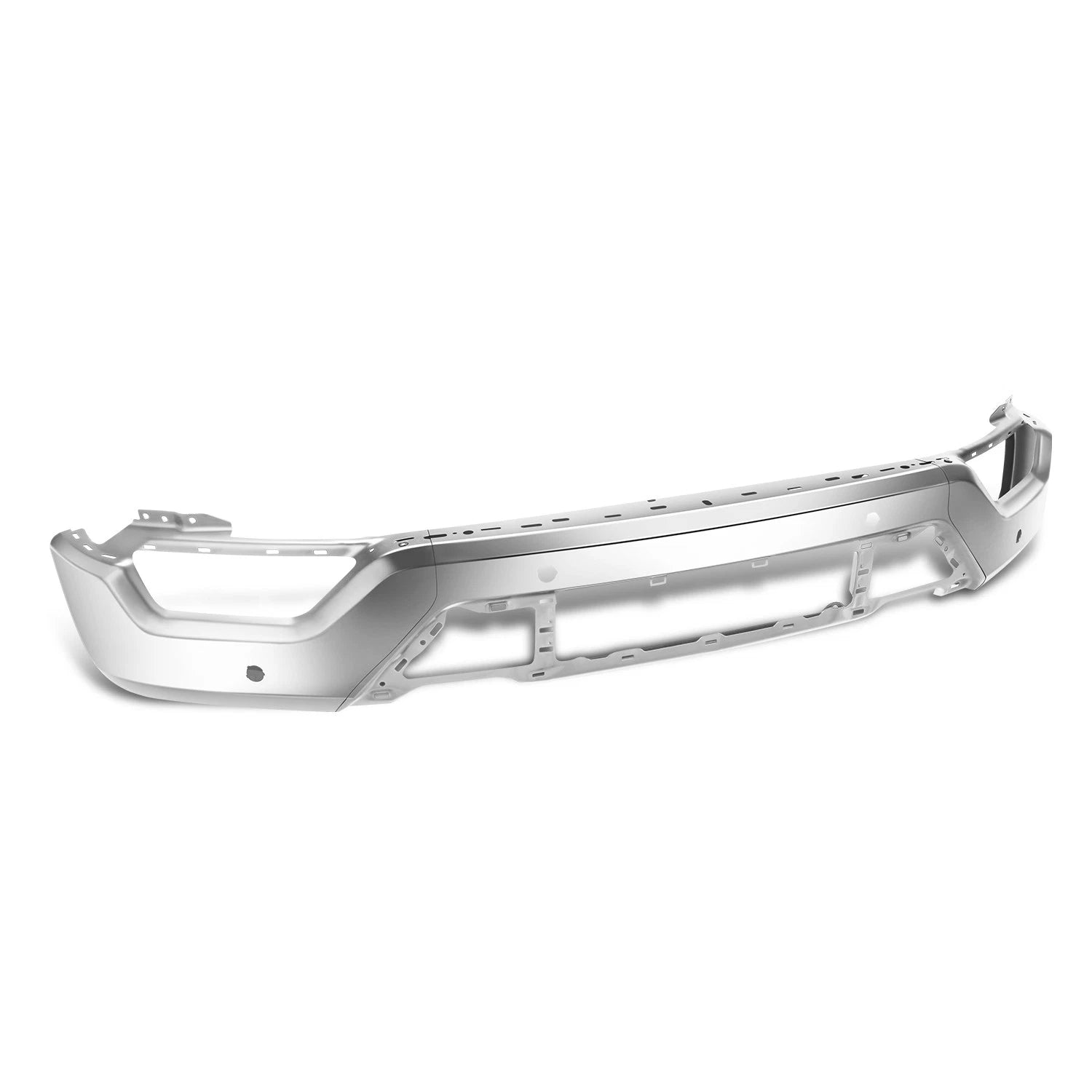 Front Bumper Face Bar for Ford F-150 (2021–2023) w/Park Sensor & Fog Light Holes Chrome