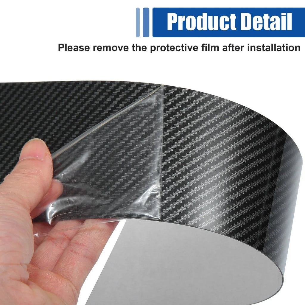 Gloss Carbon Pattern Door Window Pillar Post Cover Trim for BMW 5 Series E60