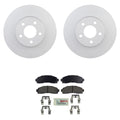 Front Rotors & Blue Ceramic Disc Brake Pad Kit for Ford Explorer Sport Ranger