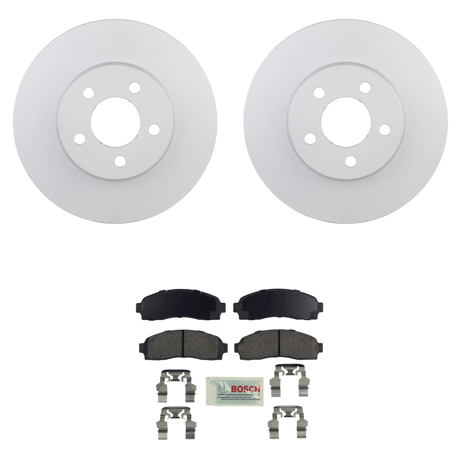 Front Rotors & Blue Ceramic Disc Brake Pad Kit for Ford Explorer Sport Ranger