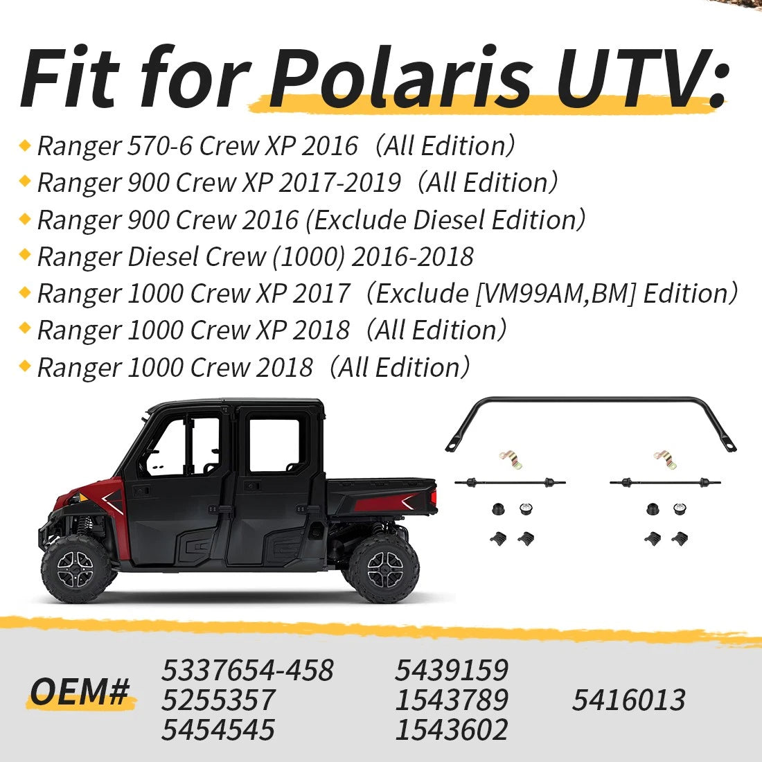 Stabilizer Bar & Linkage Bushing Kit for Polaris Ranger Crew XP 1000 900 (2015–2023)