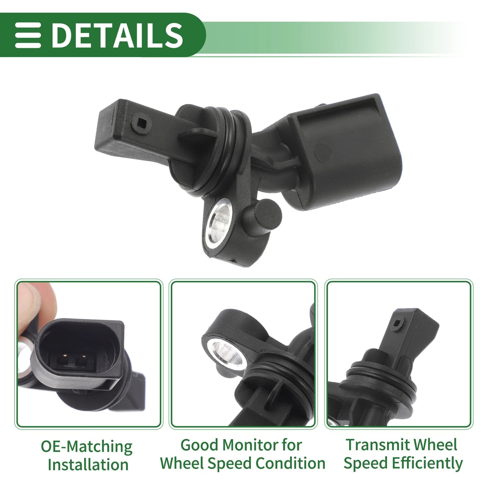 ABS Wheel Speed Sensor No.2H0927808A for Audi A3 (1998–2001)