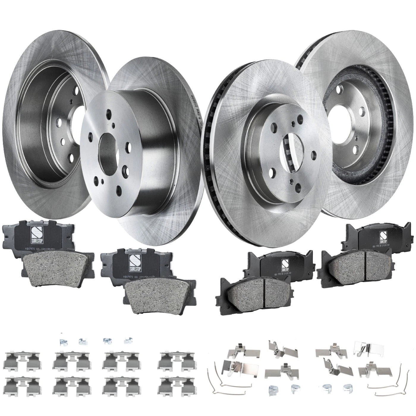 Brake Disc and Pad Kit for Toyota Camry, Avalon (2012–2018)