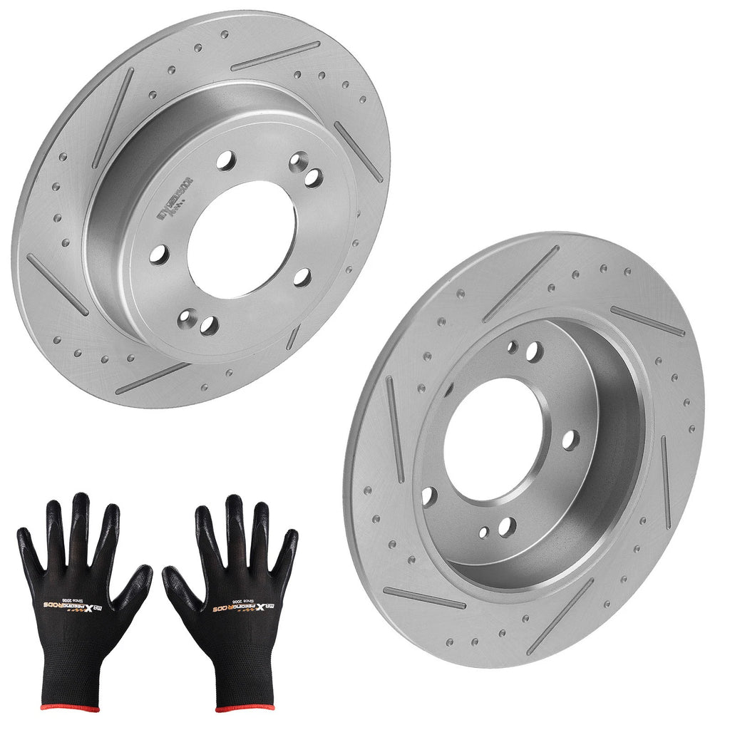 Rear Brake Rotors Pair for Hyundai Elantra (2011–2020) Kia Forte5 (2014–2024) S31603