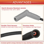 6X Spark Plug Wire Ignition Coil Cable No.3L3Z12259AB for Ford F-150 (2005–2008)