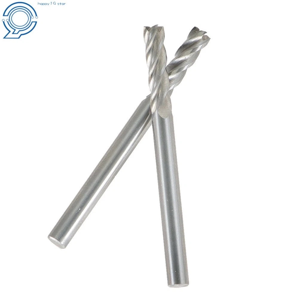 4 Flutes Carbide End Mill for 1/8" Shank 1/2" Cut