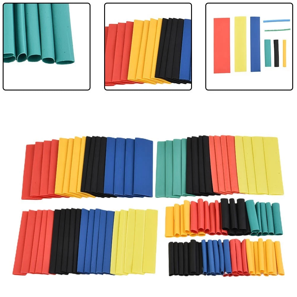 328pc Heat Shrink Electrical Tubing Wrap for Car Cable (2:1 Ratio)