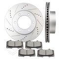 Front Disc Rotors and Ceramic Brake Pads for Toyota Tundra Sequoia
