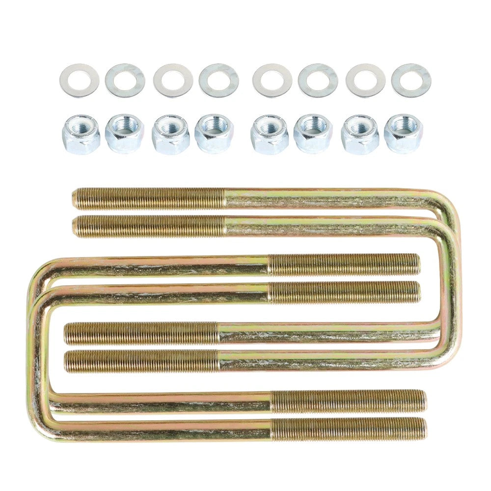 Set of 2 Rear Lift Blocks Kit with Ubolts for GMC K1500/Sierra 1500 (1988–2007)