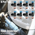 8pcs Fuel Injector 0280158051 for Chevy Corvette 6.2L V8 (2008–2013)