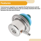 Fuel Pressure Regulator for Audi A3 (1996–2010) No. 0280160557 20-70 Psi