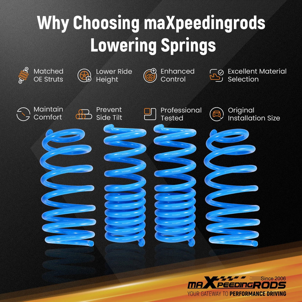Set of 2 Lowering Springs for Dodge Challenger (2008–2023)