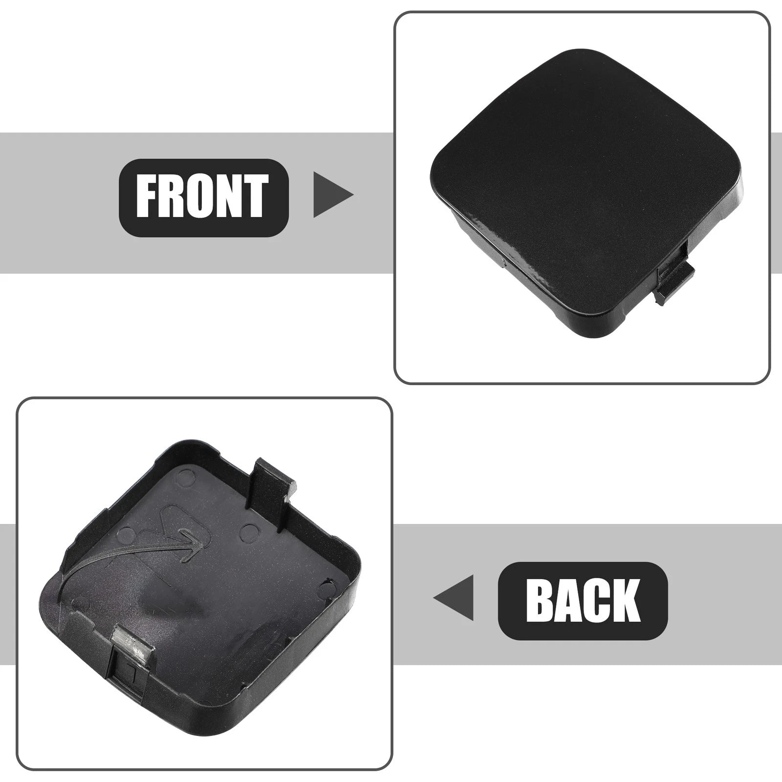 Tow Hook Cover Cap for Toyota RAV4 (2013–2018) - Black