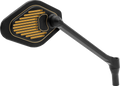 Adjustable Mirror for Drag Specialties (Right, Black/Gold, Long Stem)