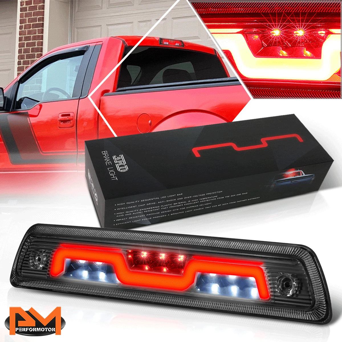 Nuvision 2-Stage Sequential LED 3rd Brake Light for Ford F150 (2009–2014)