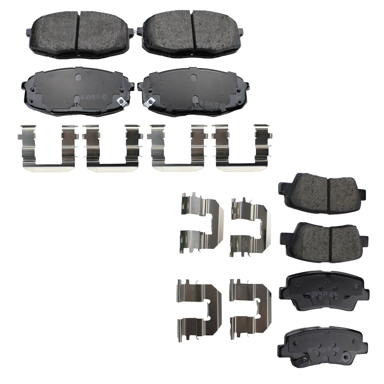 Akebono ProACT Disc Brake Pad Kit for Kia Soul (2010–2023)
