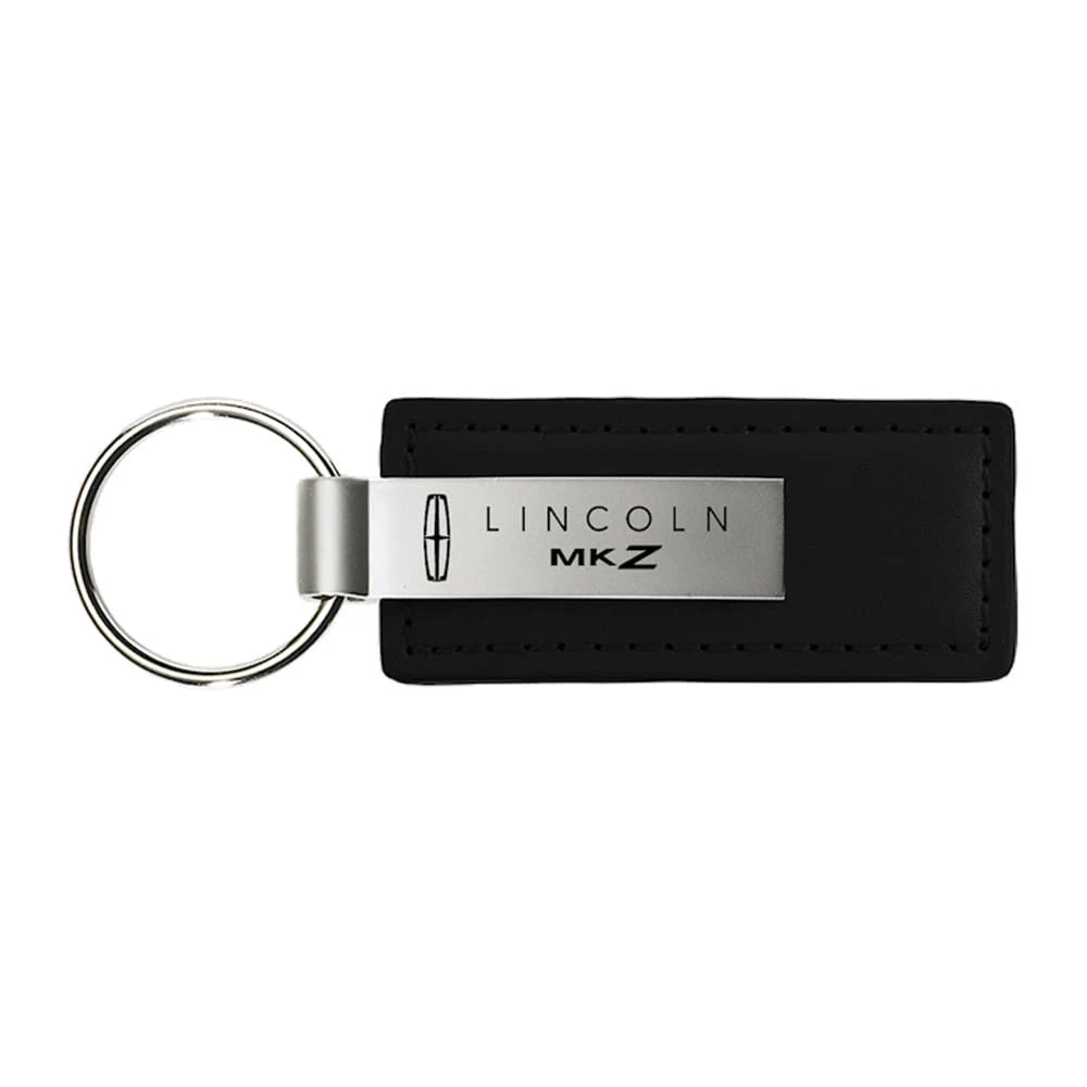 Black Leather Keychain KC1540.MKZ - Officially Licensed for Lincoln MKZ
