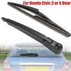 Set of 2 Rear Windscreen Wiper Arm & Blade for Honda Civic 3 Door (2001–2006)