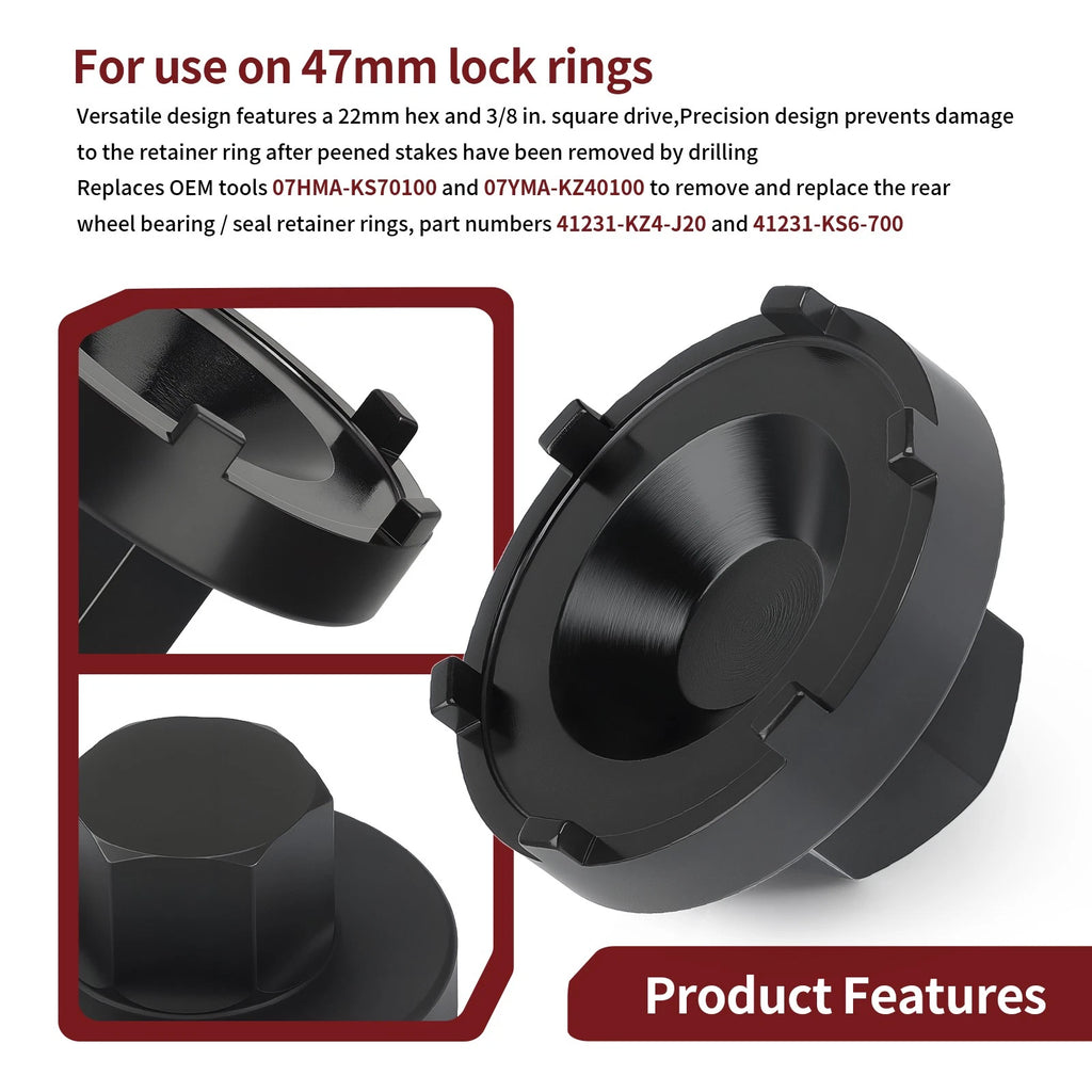 Seal Bearing Retainer Tool for Honda CR250R CR125R (1987–2007)