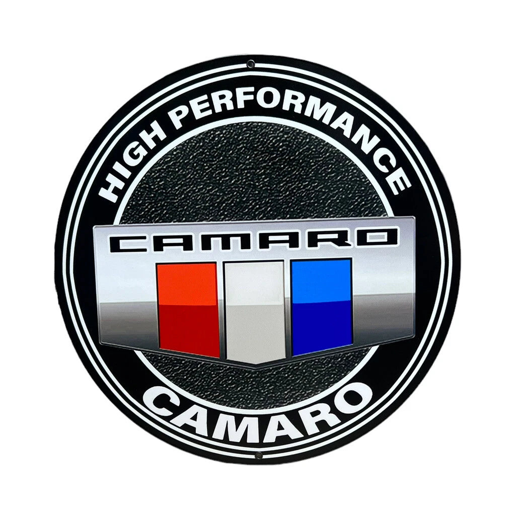 High Performance Metal Sign (14 Inch) for Chevy Camaro (1967–2002)