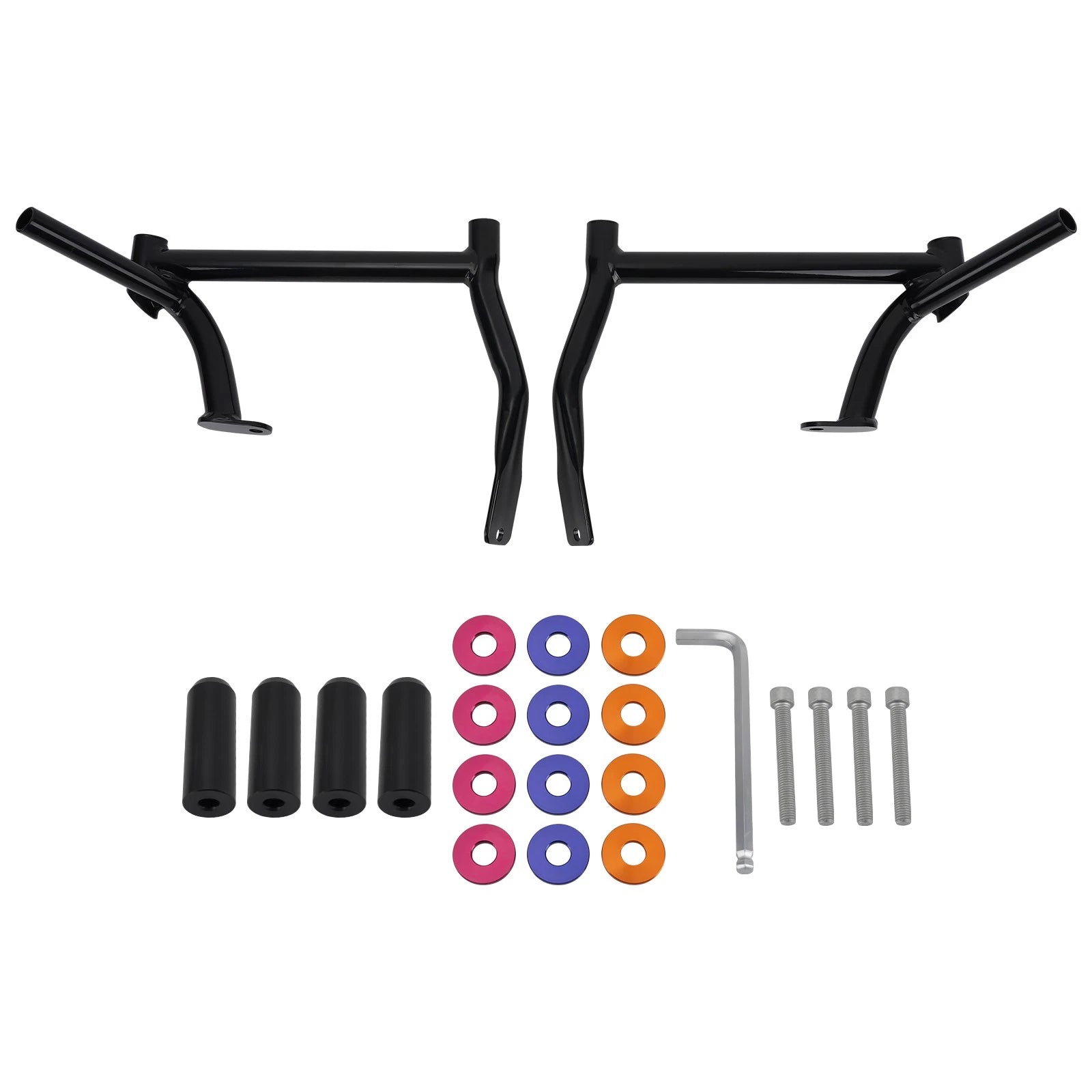 Rear Saddlebag Support Guards Rails for Harley Touring Street Glide 2009-2024