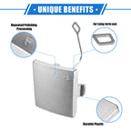 Rear Bumper Tow Hook Eye Hole Cover for Mercedes-Benz R350 (2011–2012) Silver Tone