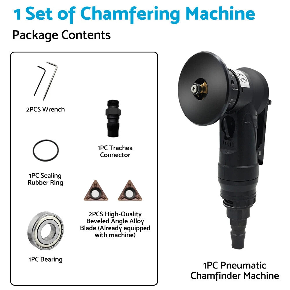 Air Chamfer Tool for Pneumatic Beveling Machine (Mini Chamfering)