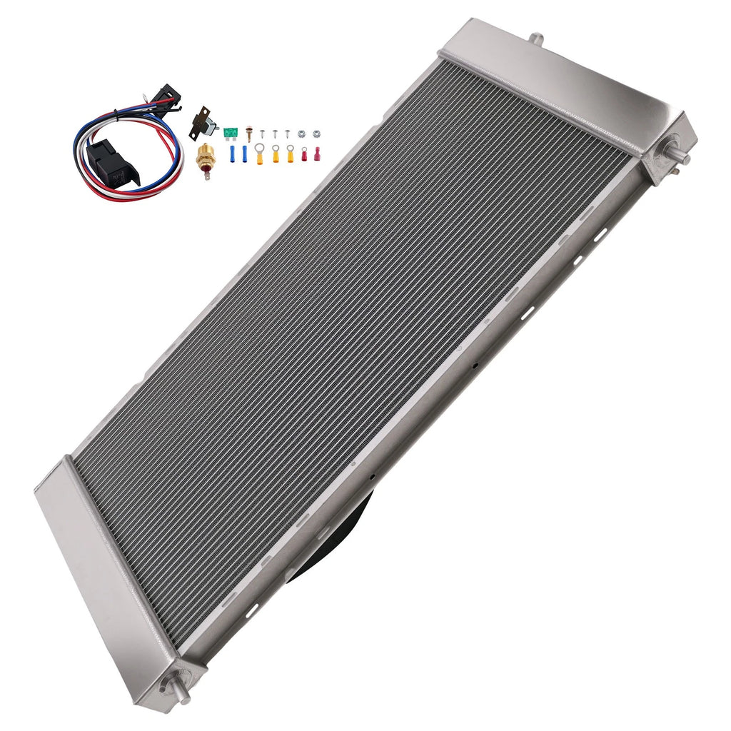3 Row Aluminum Radiator + Fan Kit for GMC Yukon Sierra 4.8 5.3 V8 (1999–2011) 2423