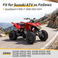 Air Shocks & Adjustable Tool for Suzuki Quadsport Z 400 LTZ400Z (2003–2014)