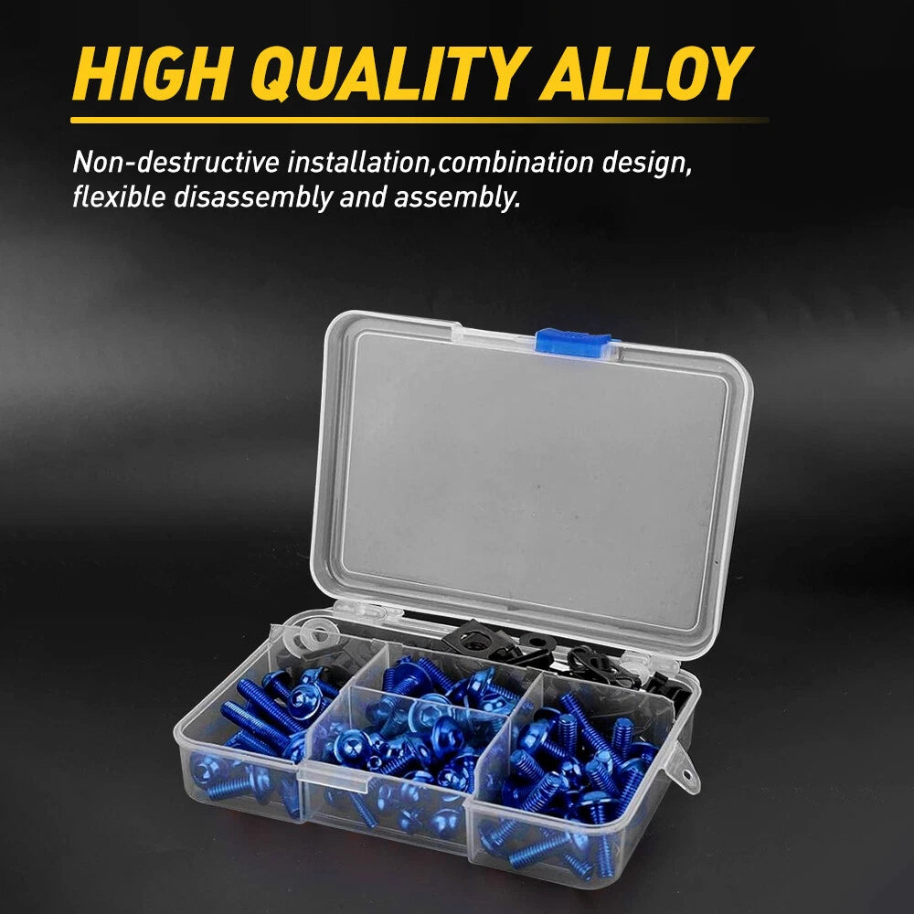Complete Fairing Bolts Screws Kit for Yamaha Motorcycle (M6 M5)