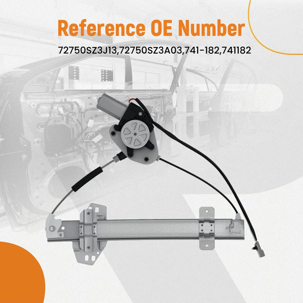 Power Window Regulator Assembly for Acura RL (1998–2004) Rear Left