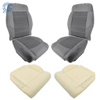 Set of 2 Cloth Seat Covers with Foam Cushion for Jeep Wrangler (2007–2012)
