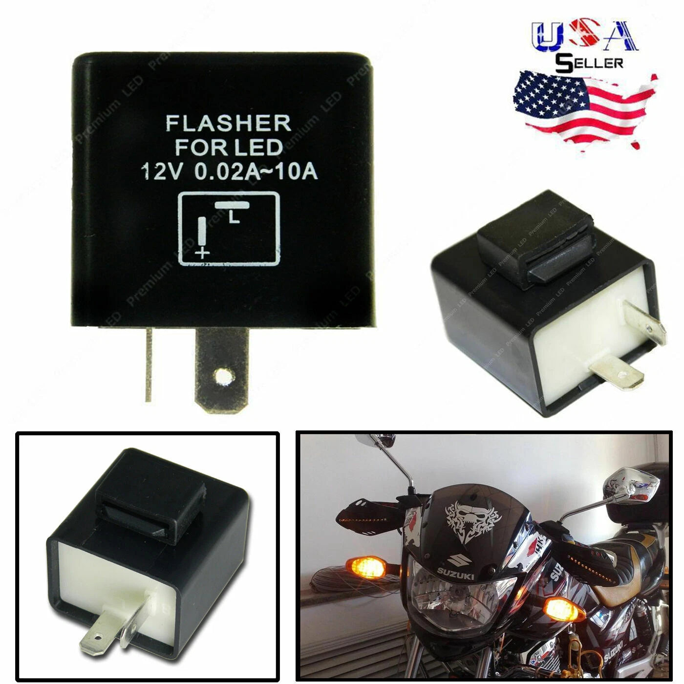 LED Flasher Relay for LED Turn Signal Load Decoder for Chevrolet (2011-2014)