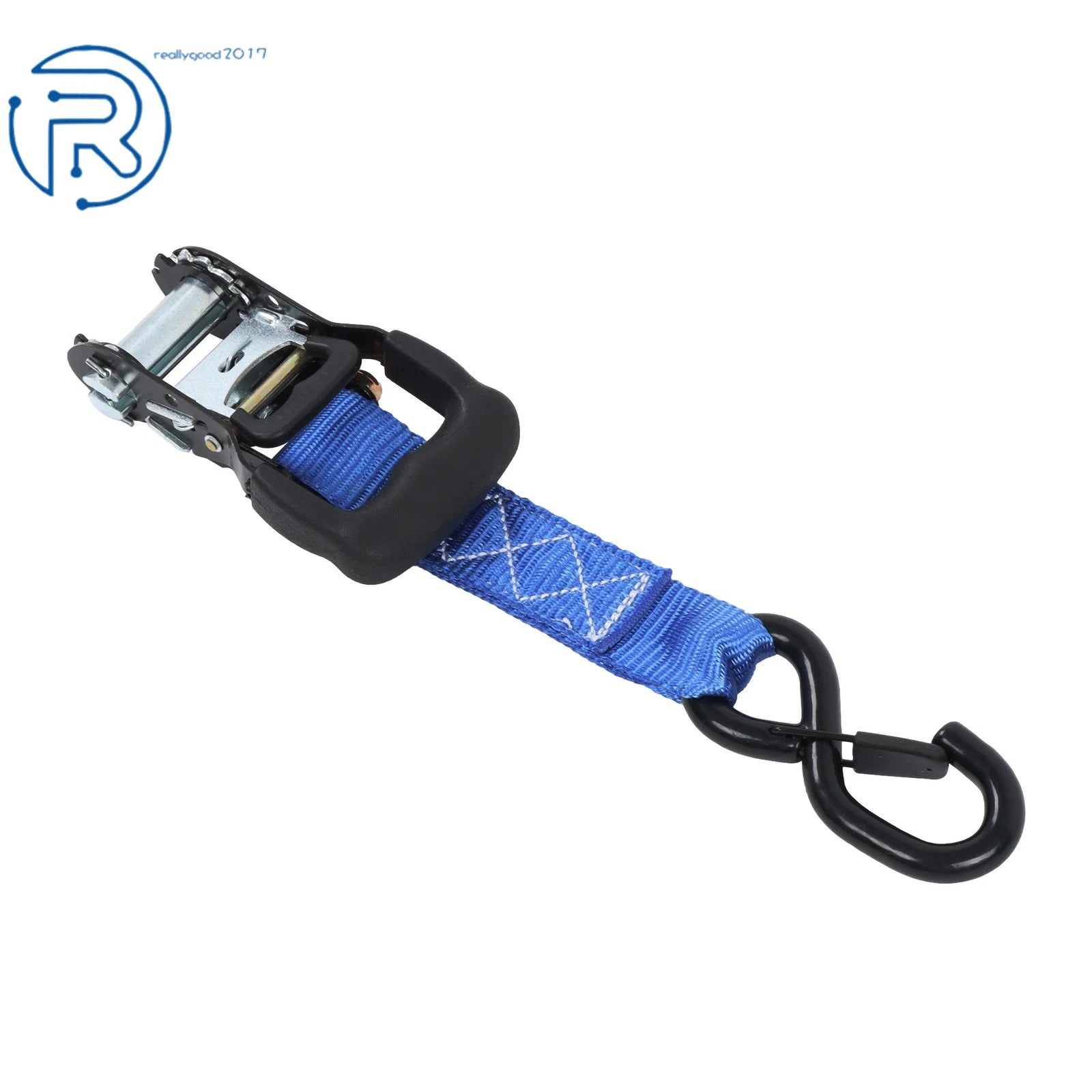 Set of 4 Tie Downs 1.6" × 15' Ratchet Straps 5208Lbs with S Hook Heavy Duty