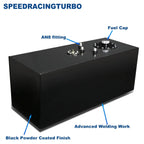 19 Gallon Top-Feed Black Fuel Cell Gas Tank with Cap & Level Sender for Universal