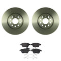 Set of 4 Bosch QuietCast Front Rotors & TRW Pro Low-Met Pads for Audi TT Quattro (2000–2006)