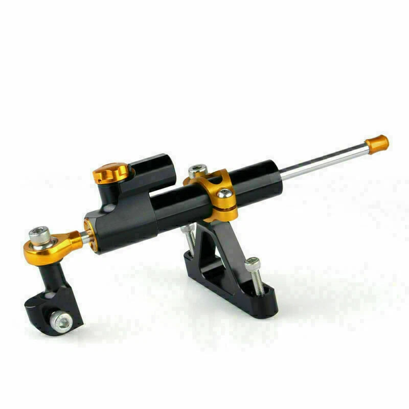 Steering Damper with Bracket for Kawasaki ZX6R (2007–2008) T9 Black