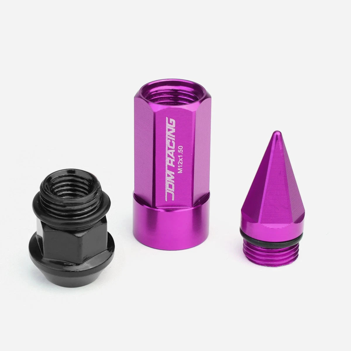 20 PCS M12X1.5 83MM Tall Purple Aluminum Lug Nuts for JDM Rims