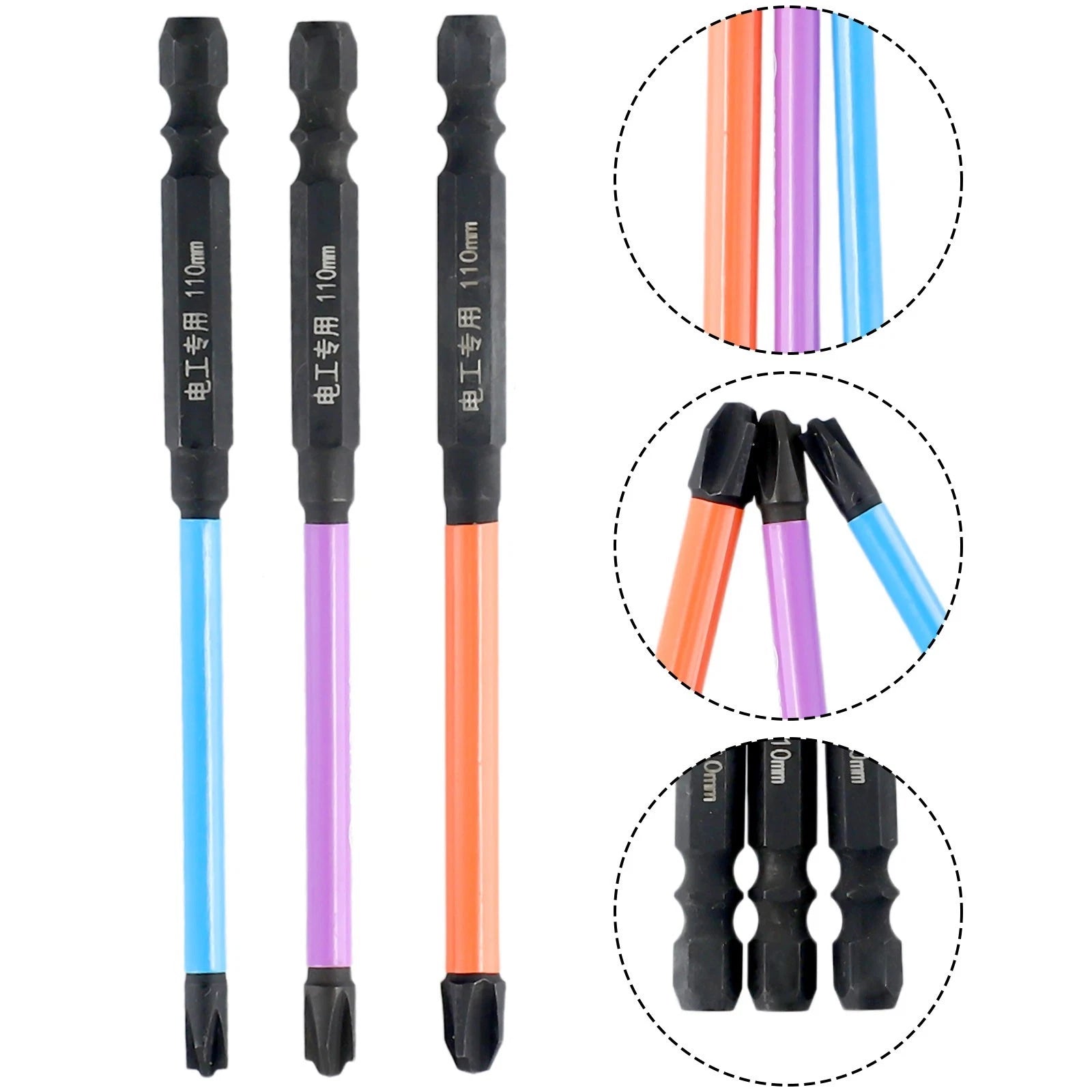 3X Cross Head Screwdriver Bits for Automotive Use (Alloy Steel)