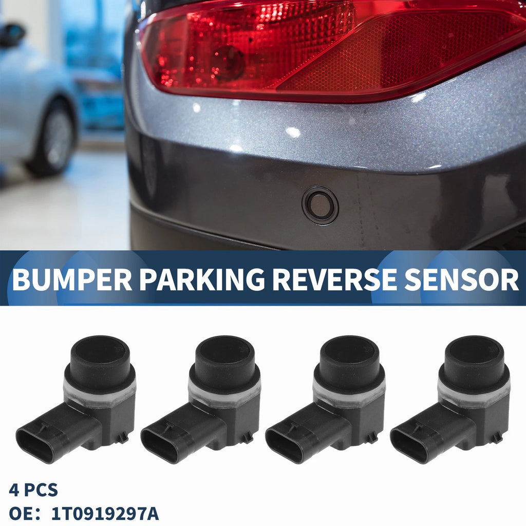 Set of 4 Bumper Parking Reverse Sensors No. 1T0919297A for Audi A6 (2012–2014)
