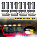 16X LED Amber & White Emergency Tow Truck Side Marker Light Bar