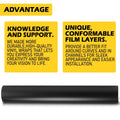Vinyl Wrap Sticker Film for DIY Applications (Satin Black Matte)